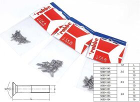 Robbe Modellsport Senkkopfschrauben TX M2,5x10mm 30Stk. Edelstahl / 50991150