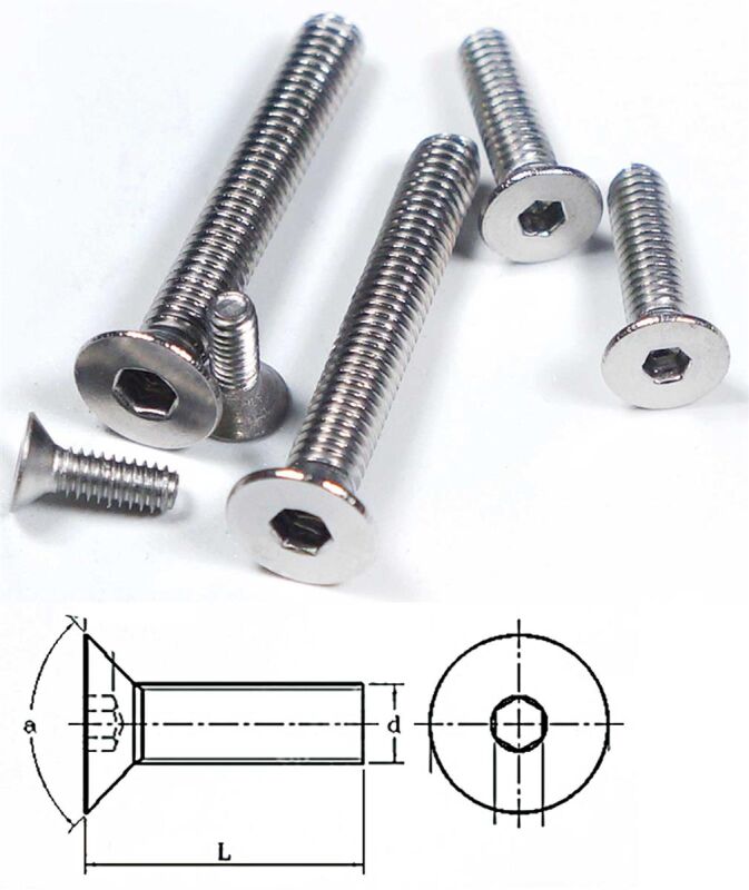 Robbe Modellsport Senkkopfschrauben Innensechskant M2,5x20mm 30Stk. Edelstahl / 50991129