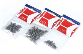 Robbe Modellsport Flachkopfschrauben Kreuzschlitz M3,0x14mm 30Stk. Edelstahl / 50991095