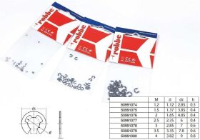 Robbe Modellsport Wellensicherungsringe 3,5mm 30Stk. Edelstahl / 50991079