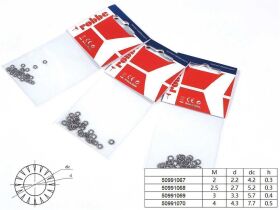 Robbe Modellsport Zahnscheiben M2,5 30Stk. Edelstahl /...