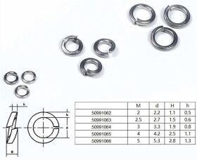 Robbe Modellsport Federringe M5 30Stk. Edelstahl / 50991066
