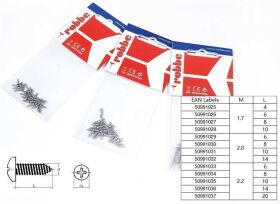 Robbe Modellsport Blechschrauben Kreuzschlitz 1,7x6mm...