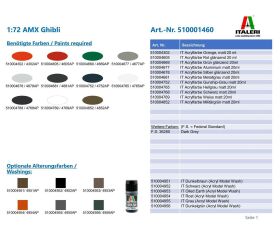 ITALERI 1:72 AMX Ghibli / 510001460