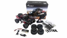 AMEWI Hyper Go Desert Buggy 1:14 4WD brushless RTR inkl. Akku & Ladekabel, schwarz/rot / 22658