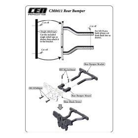 CEN-Racing Rear Bumper / CM0411