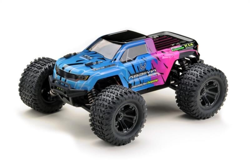 ABSIMA 1:16 High Speed Monster Truck "MINI AMT" pink/blau 4WD RTR / 16007