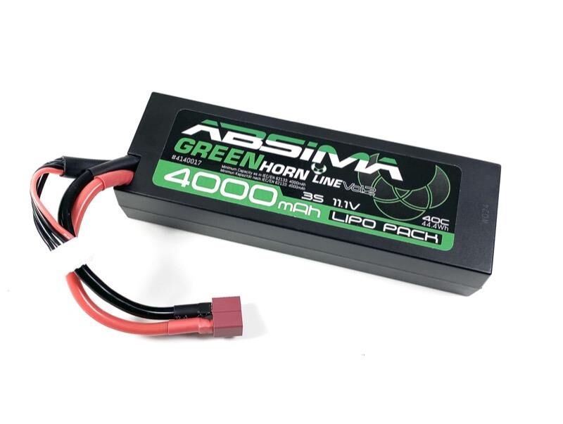 ABSIMA Greenhorn Vol.2 LiPo Stick Pack 11.1V-40C 4000 Hardcase Low Profile (T-Plug)  / 4140017