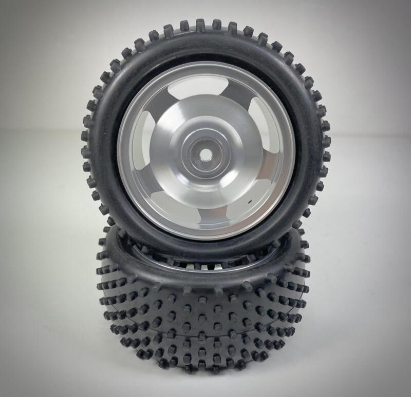 ABSIMA Aluminium Buggy Räderset 4WD hinten 12mm Hex 1:10 (2 St.) / 2500025