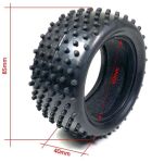 ABSIMA Aluminium Buggy Räderset 4WD hinten 12mm Hex 1:10 (2 St.) / 2500025