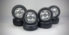 ABSIMA Aluminium Buggy Räderset 2WD vorne freilaufend 1:10 (2 St.) / 2500022