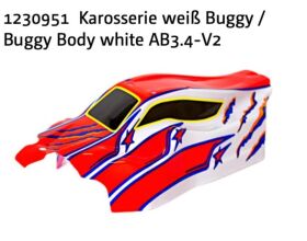 ABSIMA Buggy Karosserie weiß AB3.4-V2 / 1230951