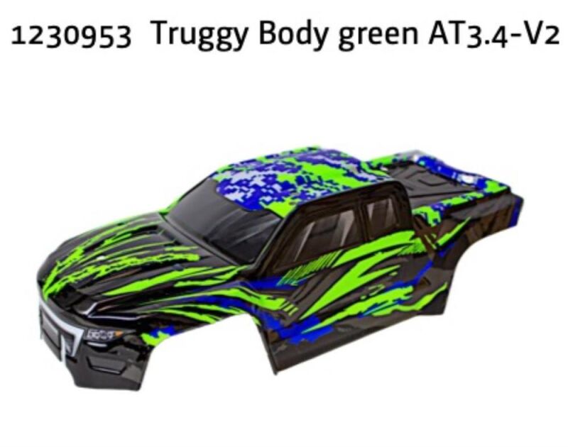 ABSIMA Truggy Karosserie grün AT3.4-V2 / 1230953