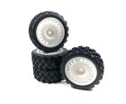 Absima Räderset „Rally Block Design“ 1:10 weiß (4 St.) / 2510062