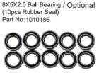 ABSIMA 8X5X2.5 Ball Bearing ( 10 St. Rubber Seal ) - EVO 1:18 / 1010186