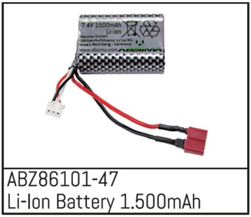 ABSIMA Li-Ion Battery 1.500mAh - Mini AMT / ABZ86101-47