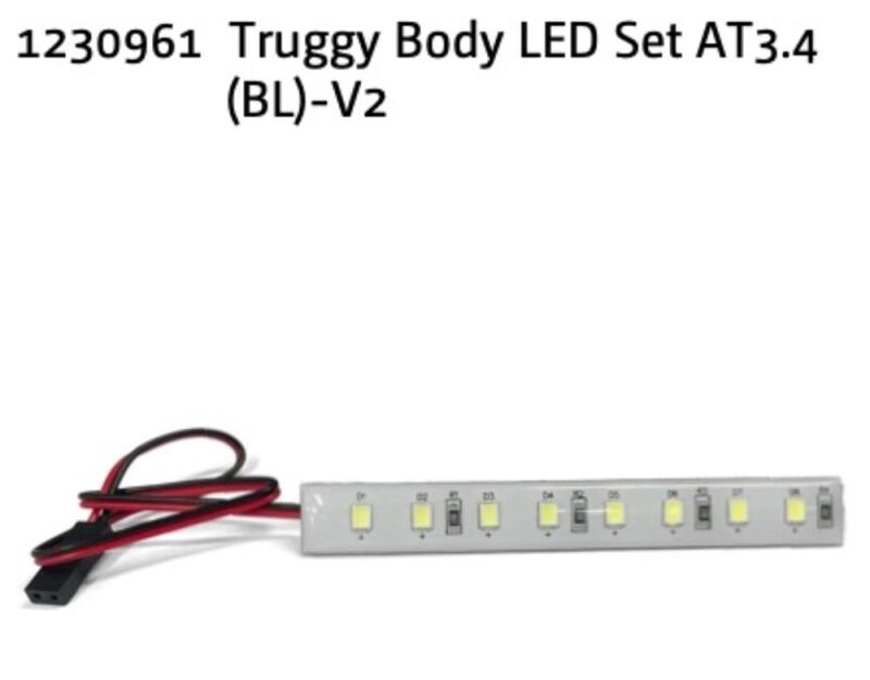 ABSIMA Truggy Karosserie LED Set AT3.4(BL)-V2 / 1230961
