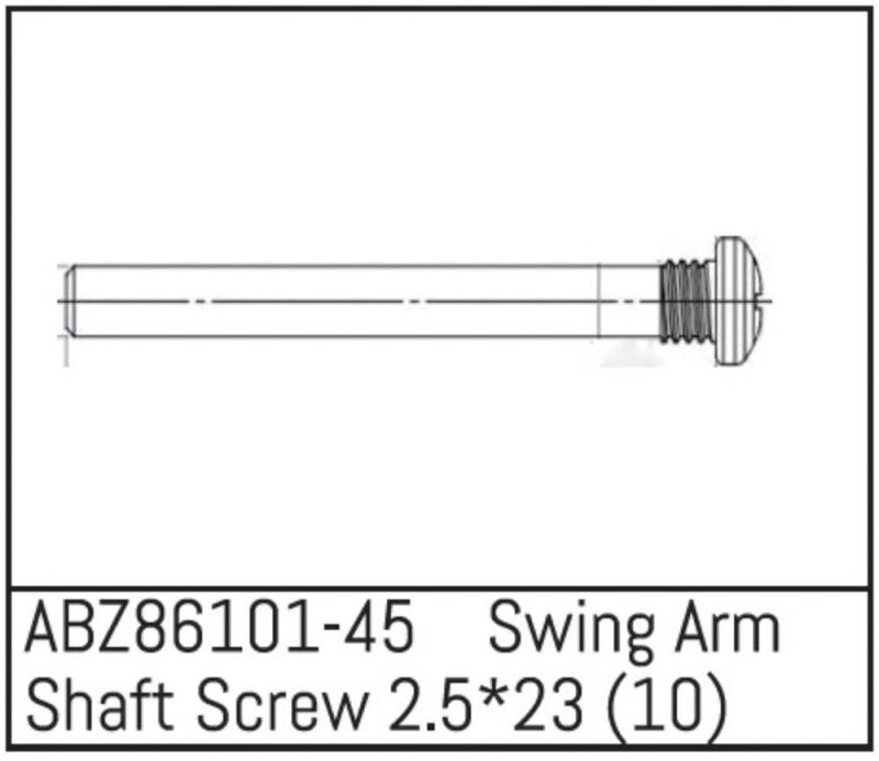 ABSIMA Swing Arm Shaft Screw 2.5*23 - Mini AMT (10 St.) / ABZ86101-45