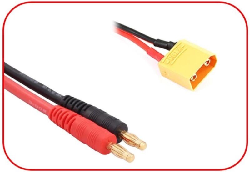 ABSIMA Ladekabel 4mm Goldkontaktstecker - XT90 300mm / 3040070