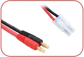 ABSIMA Ladekabel 4mm Goldkontaktstecker - Tamiya 300mm /...