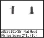 ABSIMA Flat Head Phillips Screw 2*10 - Mini AMT (10 St.) / ABZ86101-35