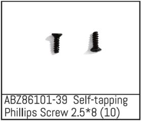 ABSIMA Self-tapping Phillips Screw 2.5*8 - Mini AMT (10...