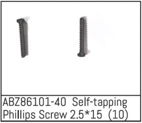 ABSIMA Self-tapping Phillips Screw 2.5*15 - Mini AMT (10...