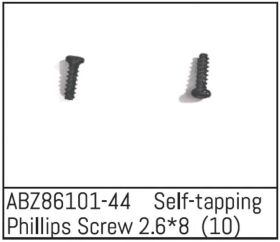 ABSIMA Self-tapping Phillips Screw 2.6*8 - Mini AMT (10...