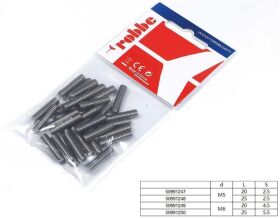 Robbe Modellsport Gewindestifte Schlitz M6x25mm 30Stk. Edelstahl / 50991250