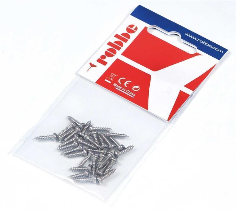 Robbe Modellsport Blechschschrauben TX 3,0x6mm 30Stk. Edelstahl (T10) / 50991244