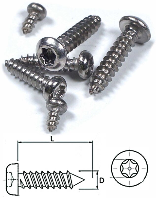 Robbe Modellsport Blechschschrauben TX 2,6x6mm 30Stk. Edelstahl (T8) / 50991240