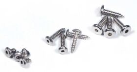 Robbe Modellsport Blechschrauben Innensechskant Flachkopf 2,0x10mm 30Stk. Edelstahl / 50991231