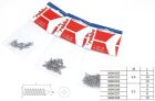 Robbe Modellsport Blechschrauben Flachkopf Kreuzschlitz 2,3x4mm 30Stk. Edelstahl / 50991225