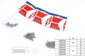 Robbe Modellsport Blechschrauben Flachkopf Kreuzschlitz 2,0x6mm 30Stk. Edelstahl / 50991222