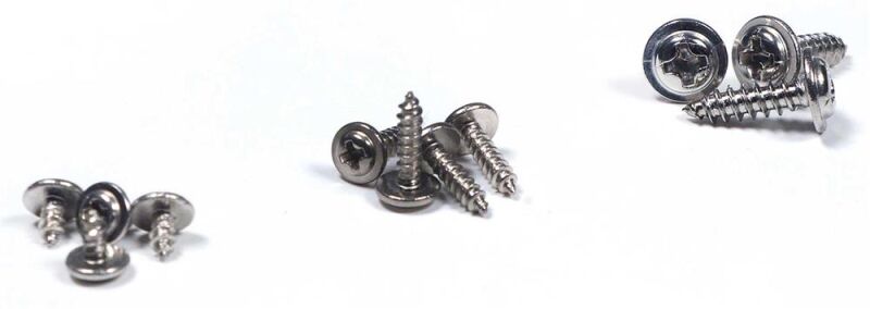 Robbe Modellsport Blechschrauben mit Bund Kreuzschlitz 2,3x6mm 30Stk. Edelstahl / 50991212