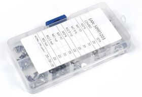 Robbe Modellsport Schraubenbox Senkkopf Kreuzschlitz, Muttern, Scheiben 240Stk. M2-M3 Edelstahl / 50991203