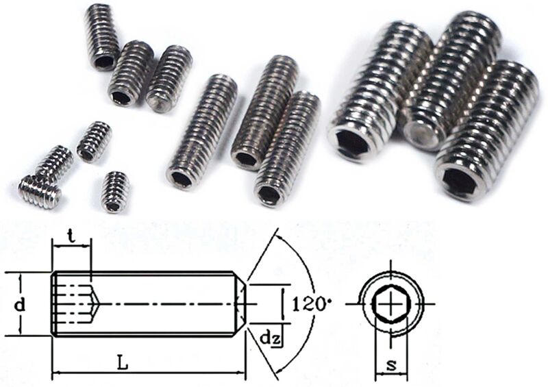 Robbe Modellsport Gewindestifte Innensechskant M3x3mm 30Stk. Edelstahl / 50991187
