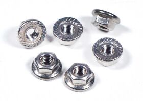 Robbe Modellsport Muttern mit Flansch M4 30Stk. Edelstahl...