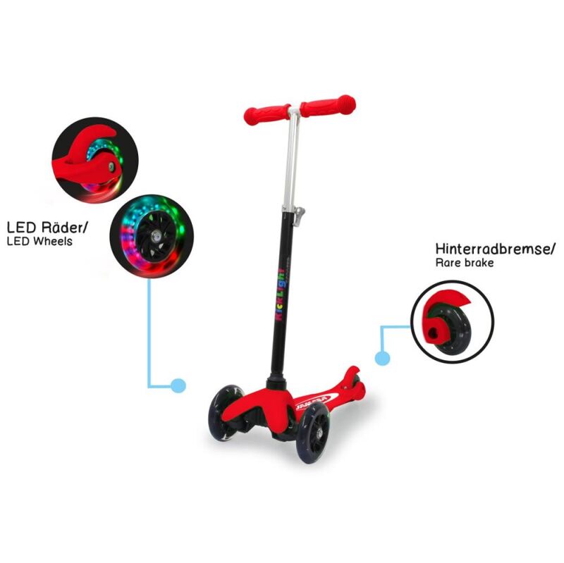 Jamara KickLight Scooter rot  / 461650