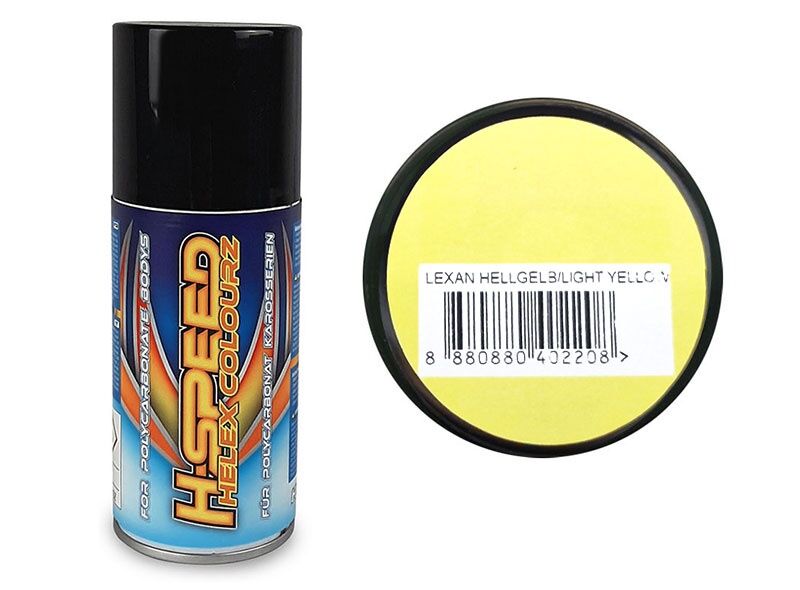 H-SPEED Lexan Spray hellgelb / light yellow 150ml / HSPS022