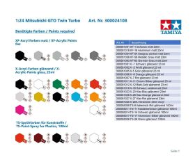 TAMIYA 1:24 Mitsubishi GTO Twin Turbo / 300024108