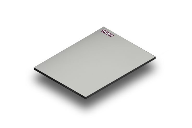 HUDY Flat Set-up Platte für 1/10 & 1/12 On Road Lightweight Grau / HUD108301