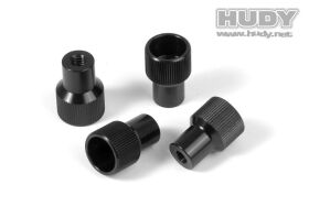 HUDY ALU NUT FOR 1/5 ON-ROAD SET-UP SYSTEM (4) / HUD109560