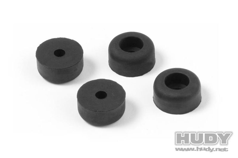 HUDY Schwarze Gummi Füsse (4) / HUD203111