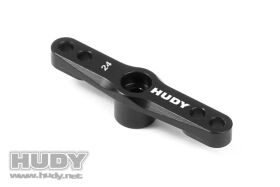 HUDY ALU THROTTLE SERVO HORN HITEC 2-HOLE 24T / HUD293505