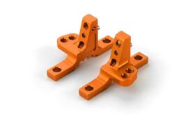 XRAY T419 Obere Alu Bulkhead Klammern (L+R) ORANGE /...