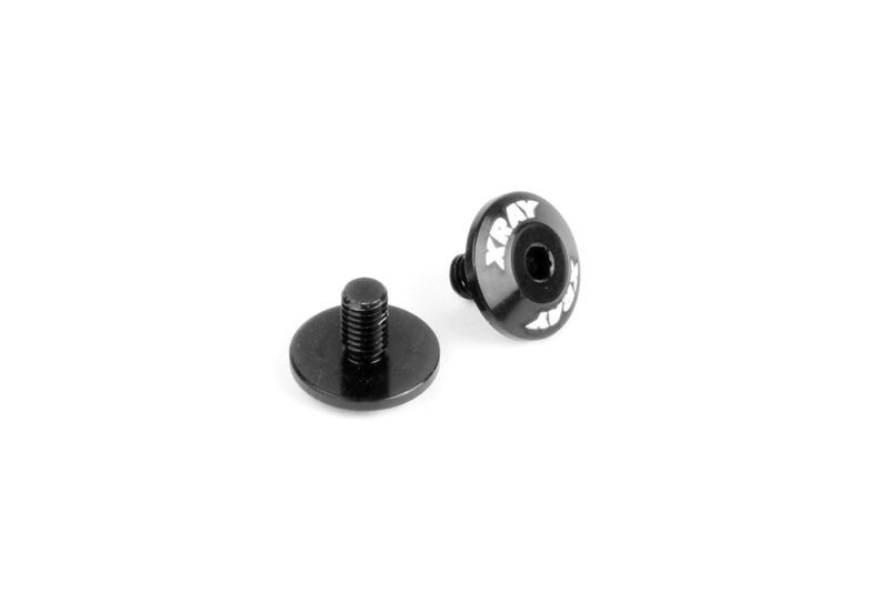 XRAY Alu Dual Servo Saver Schraube M3x7 SWISS 7075 T6 (2) / XRA302590