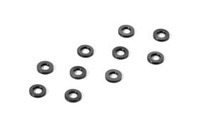 XRAY Alu Schimscheiben (3 x 6 x 0,5mm),schwarz / XRA303121-K