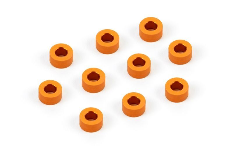 XRAY Alu Schimscheiben 3 x 6 x 3.0mm Orange (10) / XRA303125-O