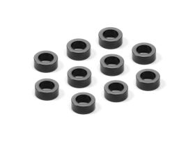 XRAY ALU SHIM 3x5x2.0MM BLACK (10) / XRA303140-K